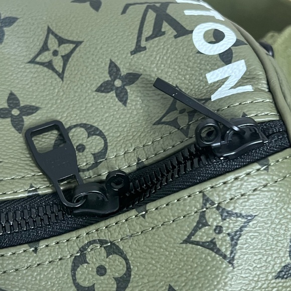 Louis Vuitton Keepall 45 Khaki Green/ Vermillion Red - Picture 12 of 12